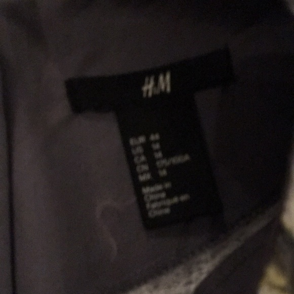 H & M LIMITED COLLECTION EUC TEXTURED CRANE PRINT SHIFT SHIRT SIZE 14 - Picture 3 of 9